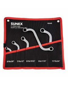 Sunex 7/16" x 1/2" S-Style Double Box End Wrench
