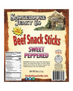 THS619793-186985 image(0) - Tender Heifer Snack Co. Sweet Peppered Beef Sticks - 8 oz