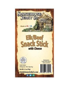 THS601968370015 image(0) - Tender Heifer Snack Co. Elk Beef Snack Stick W/Cheese