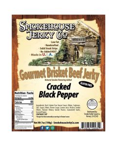 THS610079-544352 image(0) - Tender Heifer Snack Co. Cracked Black Pepper Beef Jerky 7  Ounce - Beef Jerky