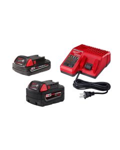 MLW48-59-1852C image(0) - Milwaukee Tool M18 Xc5.0/Cp2.0 System Starter Kit