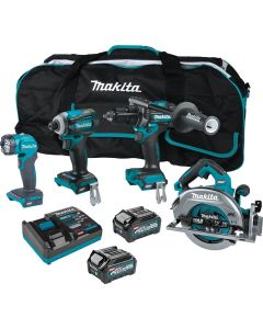 MAKGT400M1D1 image(0) - 40V max XGT&reg; Brushless Cordless 4 Pc. Combo Kit, GPH01, GDT01, GSH01, ML001G, bag (2.5Ah/4.0Ah)