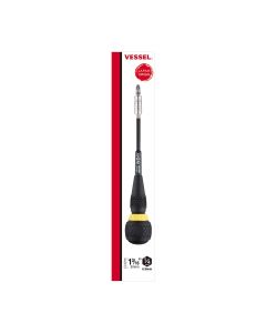 Vessel Tools BALL GRIP Ratchet Interchangeable Screwdriver with 10 PC. Bit Set
