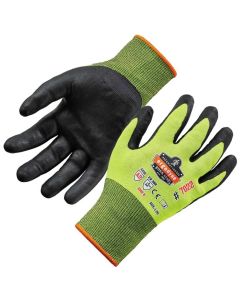 Ergodyne 7022 S Lime Nitrile-Coated Cut-Resis Gloves A2 DSX