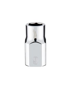 MLW45-34-9079 image(1) - Milwaukee Tool 3/8" Drive 9mm  Metric 6-Point Socket with FOUR FLAT Sides, Vanadium Steel, Chrome