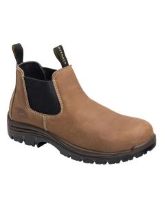 Avenger Foreman Romeo Series - Women's Mid Top Slip-On Boots - Composite Toe - IC|EH|SR|PR - Brown/Black - Size: 9W