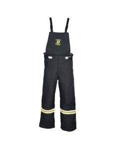 OBRTCG40-BIB-LZ-3XL image(0) - Oberon Bib Overalls - Arc Flash - 40 Cal TCG&trade; - With Leg Zippers - Color: Black - Size: 3XL