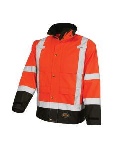 Pioneer Pioneer - Ripstop Waterproof Safety Jacket - Hi-Vis Orange - Size 3XL