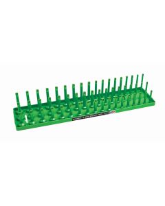Hansen Global 1/2" Metric 3-Row Socket Tray - Green