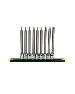 GETSTA9LS image(1) - Grip Edge Tools 9 Piece Long 1/4 Inch Drive RPT Star Driver Set