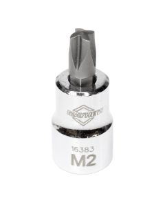 MAY16383 image(1) - Mayhew Mayhew No. 2 Mortorq&reg; Short Insert Socket Bit, 3/8-Inch Drive