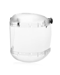 SRWS38540 image(0) - Sellstrom Sellstrom- Face Shield - 380 Series -MAX LIGHT- 6.5" x 19.5" x 0.040" Window - Clear AF - Universal Hard Hat Slot Adapter Headgear - Dual Crown