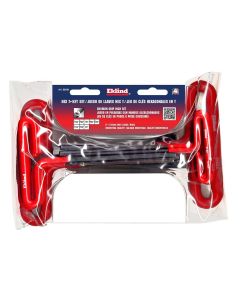 EKL53168 image(1) - Eklind Tool Company HEX KEY SET 8 PC T-HANDLE 6IN. SAE 3/32-1/4IN.CUSH