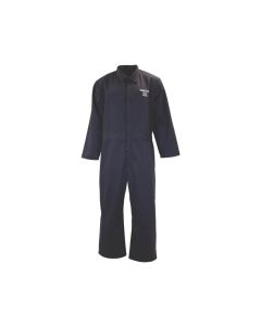 Oberon Coveralls - Arc Flash & Inherently Flame Resistant - 12 Cal BSA&trade; - Color: Navy Blue - Size: Small Short