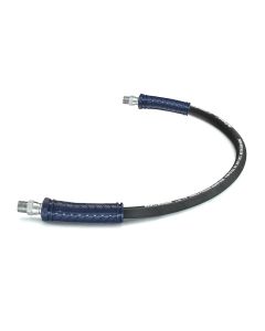 BluBird BluShield 3/8" Hose Reel Connector Jumper Hose, Aramid Braided, 4100 PSI with 3/8" MNPT - 3 Feet