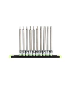 GETHAS10LS image(3) - Grip Edge Tools 10 Piece 1/4 Inch Drive Long SAE RPT Hex Driver Set