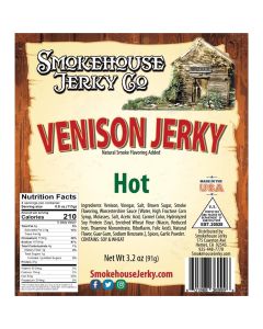 Tender Heifer Snack Co. Venison Hot