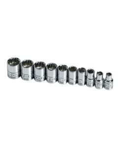 SKT1340 image(0) - S K Hand Tools SOCKET SET 1/4IN. DRIVE 10PC STD 12 POINT