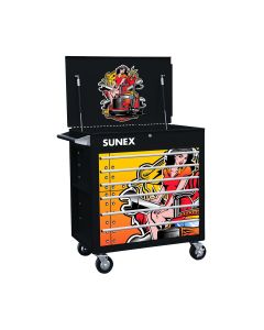 SUNEX Premium Full Drawer Service Cart - Pinup Girl Carol