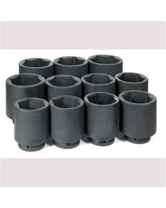 GRE9011D image(1) - Grey Pneumatic 1" Dr. 11 Piece Deep Fractional Set 3-1/8" - 4-1/2"