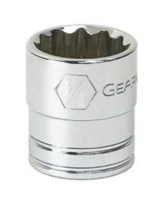 KDT80501 image(0) - GearWrench 3/8 Inch Drive 12 Point Standard SAE Socket 9/16 Inch