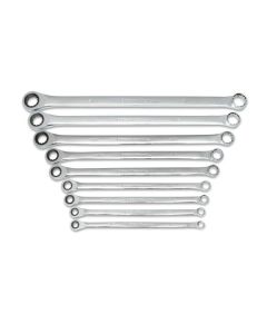 KDT85998 image(0) - GearWrench 9 Piece 72-Tooth 12 Point XL GearBox Double Box Ratcheting SAE Wrench Set