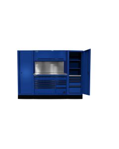 HOMBLCTS10201 image(0) - Homak Manufacturing 102" RS PRO CTS Combo, Solid BS, Blue