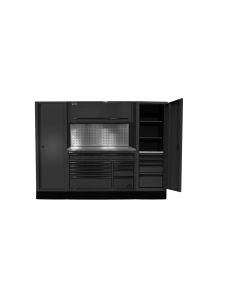 HOMBKCTS10201 image(0) - Homak Manufacturing 102" RS PRO CTS Combo, Solid BS, Black