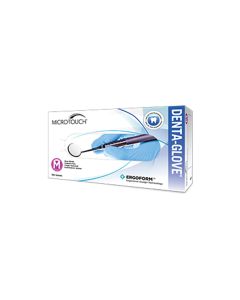 ASL31300500S image(0) - Ansell MICRO-TOUCH DENTA-GLOVE BLUE NITRILE GLOVES, S 100PK