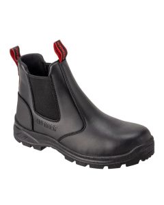FSIA8050-8.5W image(0) - Avenger Builder Series - Women's Mid Top Work Boot - Steel Toe - ST | EH | SR - Black - Size: 8.5W