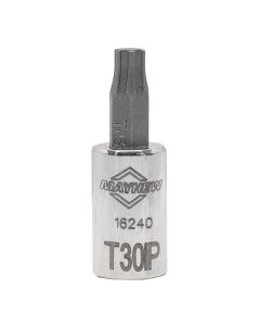 MAY16240 image(1) - Mayhew Mayhew T30IP Torx Plus&reg; Short Insert Socket Bit, 1/4-Inch Drive
