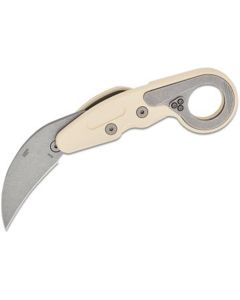 CRK4041S image(0) - CRKT (Columbia River Knife) Provoke Grivory Folding Tactical Knife Morphing Karambit- Sand White
