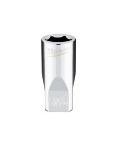 MLW45-34-9005 image(2) - Milwaukee Tool 1/4" Drive 5/16" SAE 6-Point Socket with FOUR FLAT Sides, Vanadium Steel, Chrome