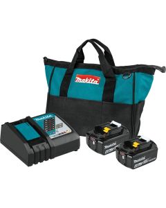 MAKBL1840BDC2 image(0) - Makita 18V LXT Battery and Charger Starter Pack
