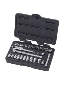 KDT891427 image(1) - GearWrench 27 Piece 1/4 Inch Drive Pass-Thru 6 Point Standard SAE/Metric Mechanics Tool Set