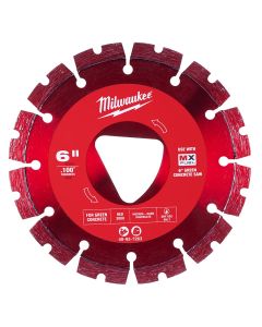 MLW49-93-7263 image(1) - Milwaukee Tool Red 6&rdquo; x .100&rdquo; Diamond Blade for Green Concrete