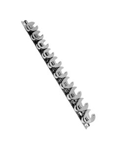 KTI27300 image(0) - K Tool International Crowfoot Flare Nut Set Metric 10 Piece 3/8 Inch Drive