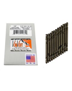 KNKKK2-1-8-12PK image(0) - KnKut KnKut 12pc Pack of 1/8" Double End Drills