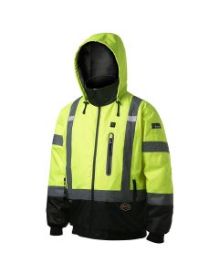 Pioneer Pioneer - Hi-Vis Heated Bomber Jacket - Yellow/Green - Size 3XL