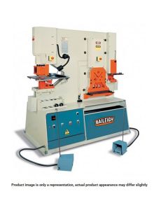 BLI1007865 image(0) - Baileigh 220V 3PH 95TON DUAL OPERATOR IRONWORKER