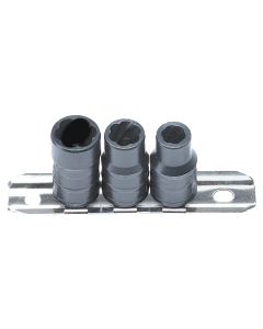 Milton Industries LTI Tool By MIlton 3/8" Drive 3-Piece Twist Socket Transmission Drain Plug Removal System