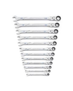 GearWrench 12 Piece 120XP Universal Spline XL Flex Head Ratcheting Combination Metric Wrench Set