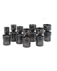 IRTSK4H7UN image(1) - Ingersoll Rand 1/2" Drive Hex SAE Universal Impact Socket Set, 7-Piece