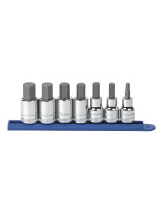 KDT80720 image(0) - GearWrench 7 Piece 1/2 Inch Drive Hex Bit Metric Socket Set