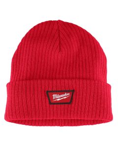 MLWM750R image(0) - Milwaukee Tool Rib-Knit Cuffed Beanie - Red