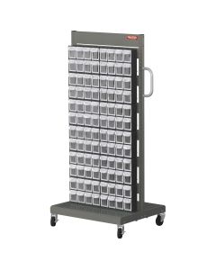 LDS1010543 image(0) - ShopSol Mobile Parts Cart - Flip Out Bin, 192 Bins