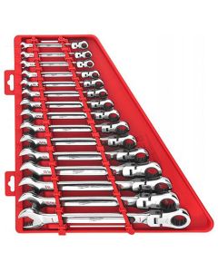 MLW48-22-9413-X image(1) - Milwaukee Tool 15pc SAE Flex Head Ratcheting Combination Wrench Set