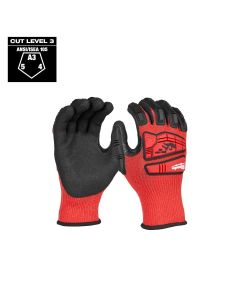 MLW48-73-8130 image(0) - Milwaukee Tool Impact Cut Level 3 Nitrile Dipped Gloves - Small