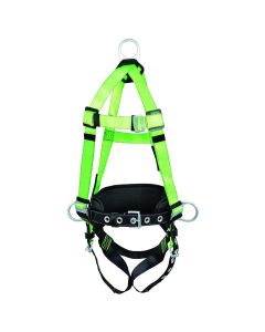 PeakWorks PeakWorks - Contractor Harness with Positioning Belt - Grommeted Leg Straps - 3D - Class AP - Size XXL