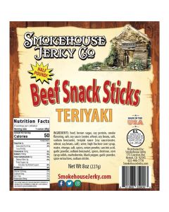 THS689107-954289 image(0) - Tender Heifer Snack Co. Teriyaki Beef Sticks 6 Ounce